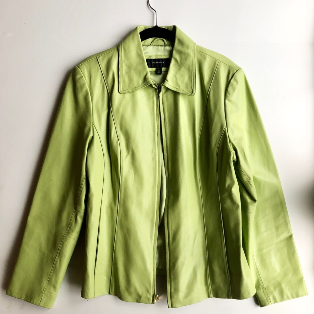 Colebrook Green Leather Jacket